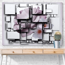 flowers canvas art floral 3d prints modern 3d wall decor