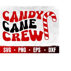 candy cane crew svg | candy cane cutie svg | candy cane squad png | retro christmas svg | merry christmas svg | sweet bu