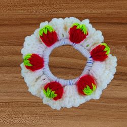 a crochet hair scrunchie pdf pattern