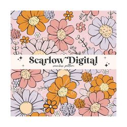 floral seamless pattern sublimation digital design download, flowers seamless pattern, girl surface pattern, colorful se