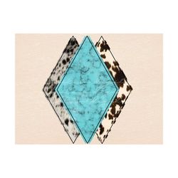 western turquoise cowhide design element png sublimation design download, western png, cowhide png, turquoise png, count