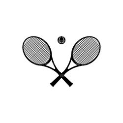 tennis racket svg, tennis ball svg vector cut file for cricut, silhouette, pdf png eps dxf, decal, sticker, vinyl, pin