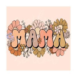 floral mama png sublimation digital design download, flowers png, png for moms, mama png design, trendy mama png, fall m
