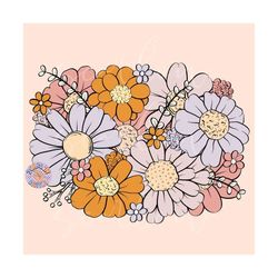 bouquet png-floral sublimation digital design download-flowers png, boho floral png, girl png designs, floral bouquet pn