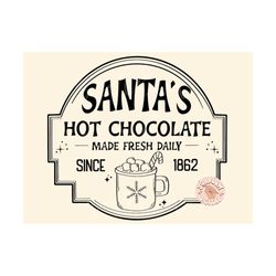 santa's hot chocolate svg-christmas cut file digital design download-hot cocoa svg, snowflake svg, santa claus svg, sain
