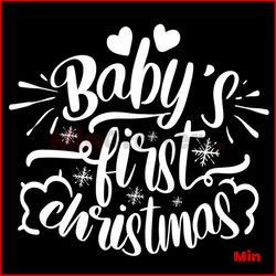 babys first christmas svg, christmas svg, baby svg, lover svg, heart svg, bling svg