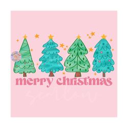 christmas trees png sublimation digital design download, funky christmas png, girly christmas png, retro christmas png,