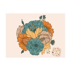 floral bouquet png sublimation design download, watercolor floral png, watercolor png, elegant png, little girl png, png