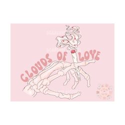 clouds of love png-valentines day sublimation digital design download-smoking png design, cigarette png, xoxo png, heart