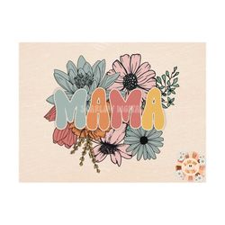 floral mama png-sublimation design download-mama sublimation, mom png, retro mama png, summer mama png, spring mama png,