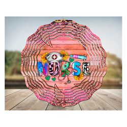 nurse pink sunflower windspinner png,wind spinner, nurse pink png,needle windspinner,western windspinner,sublimation des