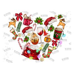 christmas love png sublimation design, christmas png, merry christmas png, heart christmas, happy christmas png, digital