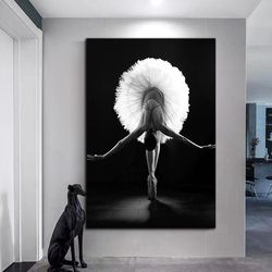 ballerina girl canvas wall art, saluting ballerina canvas wall art, artistic dance canvas wall art, ready-to-hang canvas