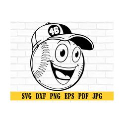 happy ball svg, baseball face svg, baseball ball svg baseball ball dxf,baseball ball png, baseball ball clipart,baseball