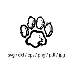 bear paw footprint svg, bear svg, footprint svg, footprint dxf, footprint png, footprint clipart, footprint files, eps