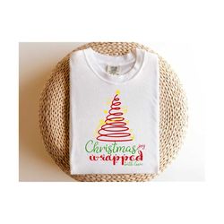 christmas joy wrapped with love, christmas designs, christmas joy svg, christmas shirt svg, christmas ng, design file in