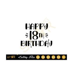 happy birthday svg,  happy 18th birthday svg, birthday party svg, quarantine svg, cricut svg, cameo silhoutte