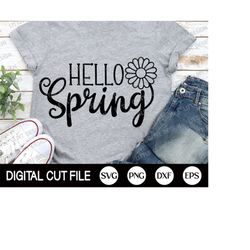 hello spring svg, daisy spring svg, happy spring svg, flower cut files, svg easter, hello spring dxf, svg files for cric