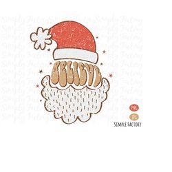 Vintage Believe Groovy Christmas Santa Png, Groovy Christmas Png, Retro Groovy Christmas Santa Believe Sublimation Shirt