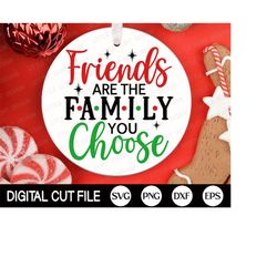 christmas friend ornament svg, christmas svg, friend svg, christmas tree, ornament cut file, gift for friend, shirt, svg