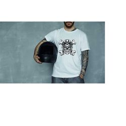 Skull Biker Shirt, Motorcycle Shirt, Motorcycle shirt for Men, Biker Shirt, Mens Biker Tees, Gift For Him, Motorcycle Gi