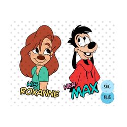 2pcs, goofy couple svg bundle