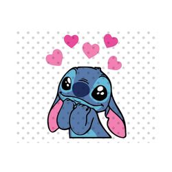 stitch in love svg