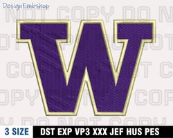 washington huskies embroidery designs, ncaa machine embroidery design, machine embroidery pattern