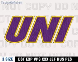 northern iowa panthers embroidery designs, ncaa machine embroidery design, machine embroidery pattern