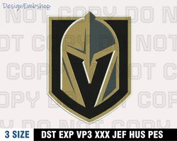 vegas golden knights embroidery designs, nhl machine embroidery design, machine embroidery pattern