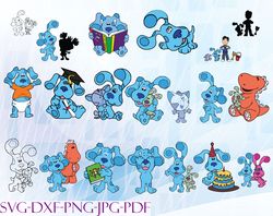 blue and friend svg, bundles blue's clues svg, png,dxf, pdf, jpg...