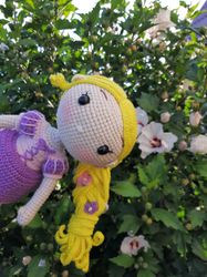 Rapunzel crochet doll