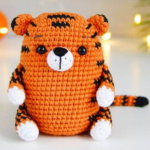 crochet little tiger , crochet  t amigurumi pdf pattern