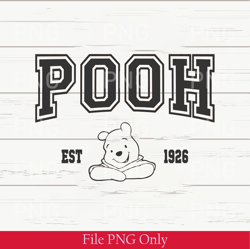vintage disney pooh and co est 1926 png, retro winnie the pooh est 1926 pullover crewneck png, walt disney world png