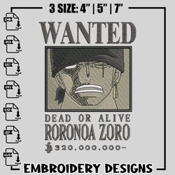 Zoro Chibi Embroidery Design File, One Piece Anime Embroider - Inspire  Uplift