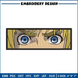 armin eyes embroidery design, aot embroidery, anime design, embroidery shirt, embroidery file, digital download