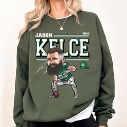 cartoon jason kelce philadelphia shirt, american football shirt, football fan gift shirt