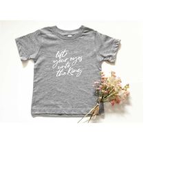 kids jesus shirt, lift your eyes to the king, praise, youth christian girls boys, toddler tee, jesus, baby, infant tee,