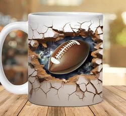 3d american football mug