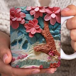 3d beach landscape mug design