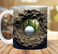 3d golf balls  mug  for men
