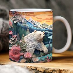 3d mug   bear mug
