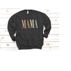 mama sweatshirt, mama gift, gift for mom, new mom, baby shower gift, colorful, vintage, fleece, birthday gift,