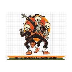 dancing skeleton halloween svg, png,pumpkin halloween,skeleton halloween,spooky season png,funny halloween, files for su