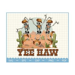 yee haw png, western halloween png, retro halloween png, skeleton dancing png, spooky season png, skeleton png, hallowee