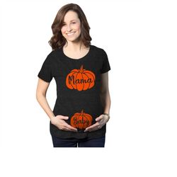 baby pumpkin maternity shirt, halloween pregnancy t shirt, gift for new moms, mama pumpkin tshirt, mama baby pumpkin, fa