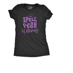 Witch Shirt, Pagan TShirt, Occult Shirt, Spell Yeah Witches , Pinup Halloween, Witch Shirt, Salem Shirts, Vintage Tee, H