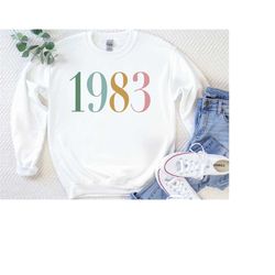 birthday year sweatshirt, 30th birthday gift for women, 40th birthday gift for friend, senior sweatshirt, 21st birthday,