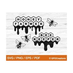 honey svg, honey bee svg, honeycomb svg,  honey farmer svg, honey cut file, honey drips svg, beekeeper svg, beekeeping s