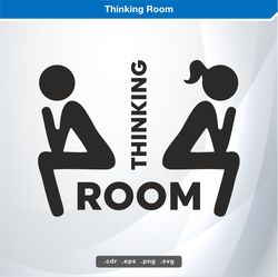 thinking room svg digital vector
